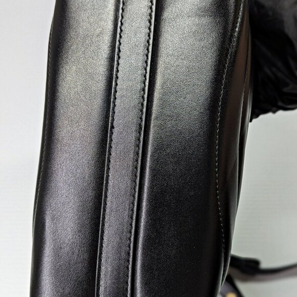 Ferragamo Rainbow Quilted Black Leather Hobo Crossbody Bag (MSRP $1,650) - Picture 11 of 12